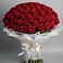 Букет 101 Красная роза Блэк Мэджик в Дубовской