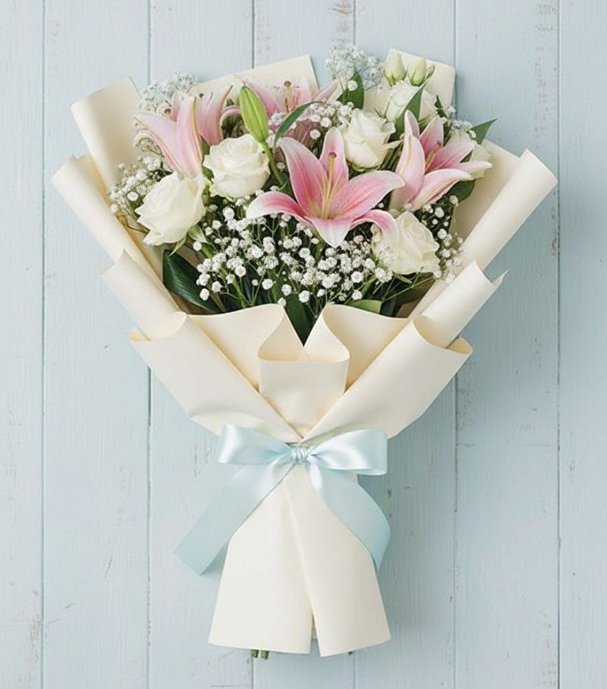 Букет цветов из: Лилии в Дубовской