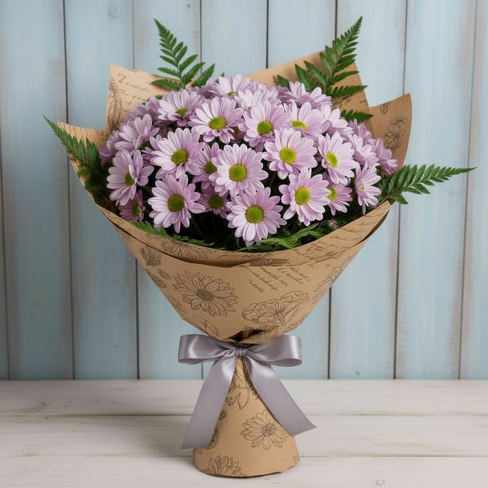 Букет цветов из: Хризантемы в Дубовской