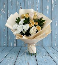 Букет цветов из:  Розы и Хризантемы в Дубовской