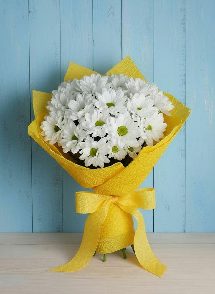 Букет цветов из: Хризантемы в Дубовской