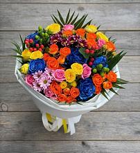 Букет цветов из:  Розы и Хризантемы в Дубовской