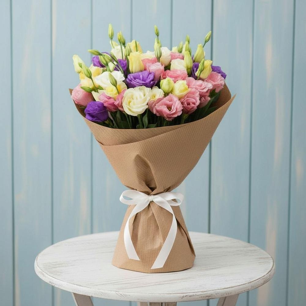 Букет цветов из: Лизиантусы в Дубовской