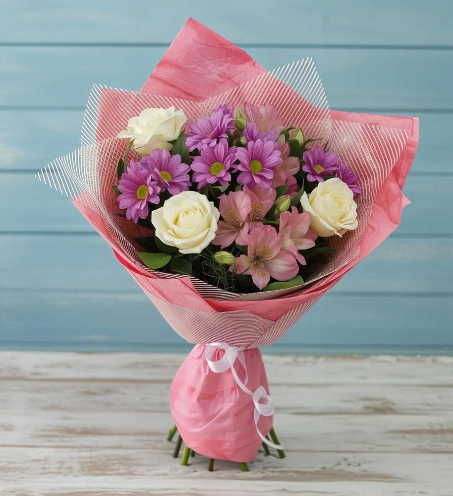 Букет цветов из: Герберы в Дубовской