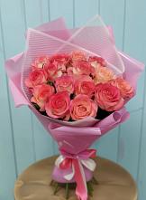 Букет 15 Розовых роз Равель #REPLACE_PRED# Дубовской