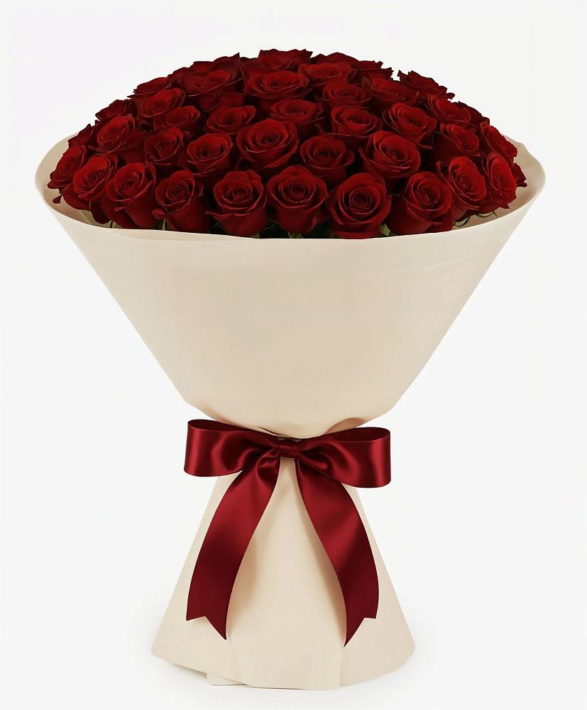 Букет 101 Бордовая роза Блэк Бакарра в Дубовской