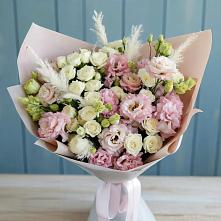 Букет цветов из:  Альстромерии и Розы #REPLACE_PRED# Дубовской