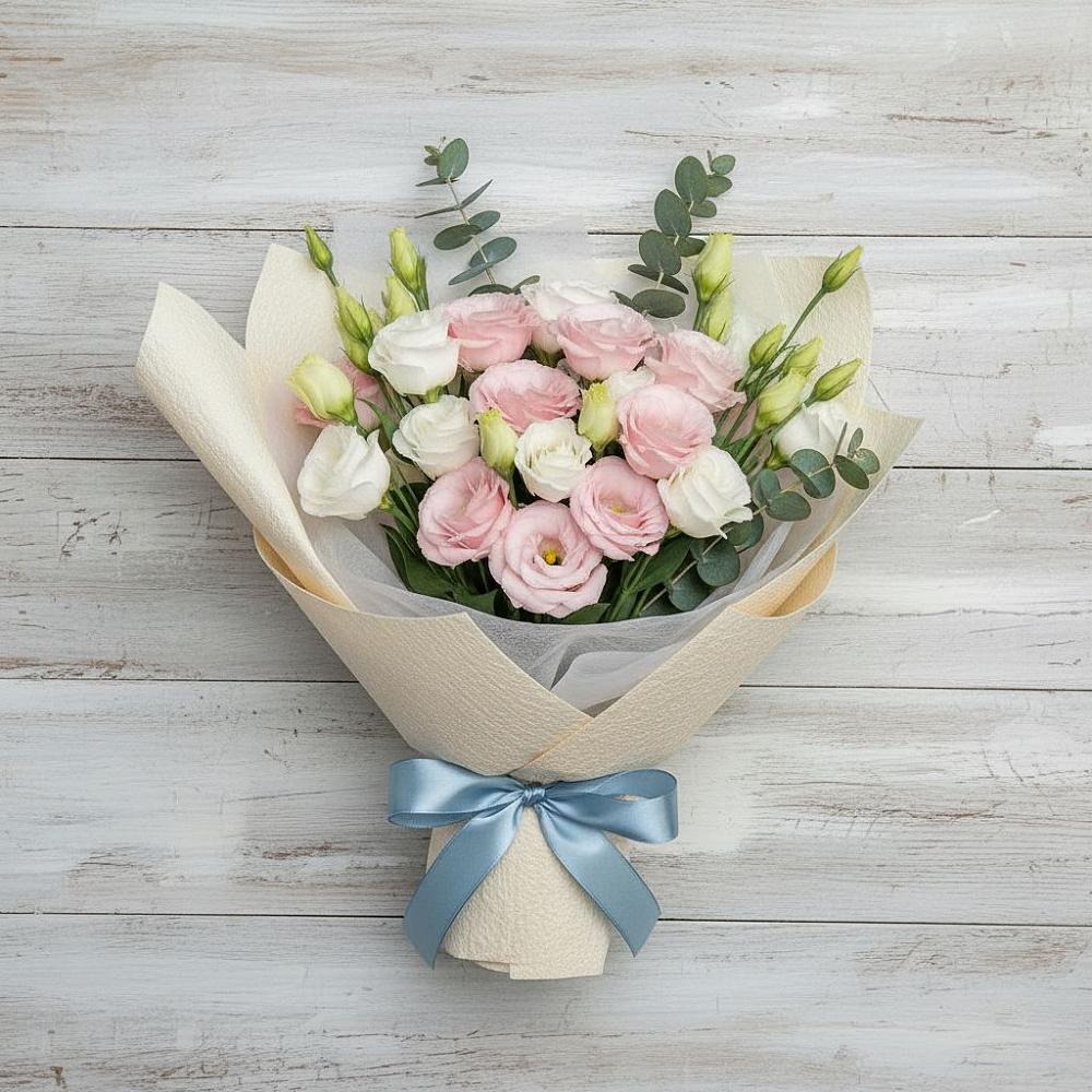 Букет цветов из: Лизиантусы в Дубовской